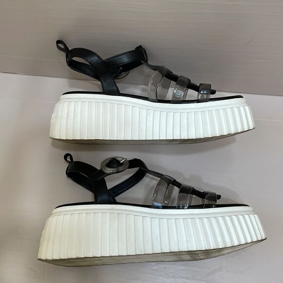 CIRCUS NY BY SAM EDELMAN PLATFORM SANDALS IN BLACK - Picture 4 of 8